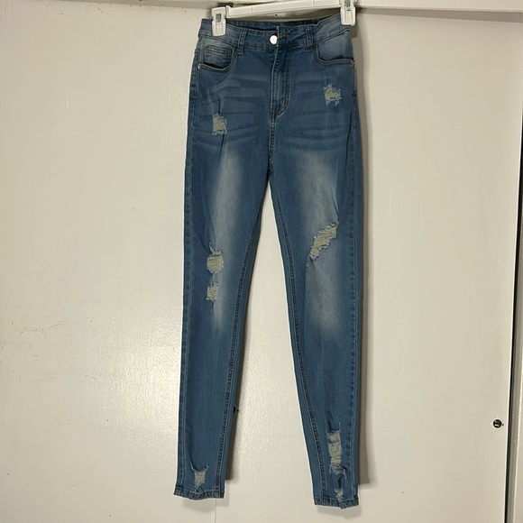 SHEIN Denim - shein distressed Jean size 2 nwot